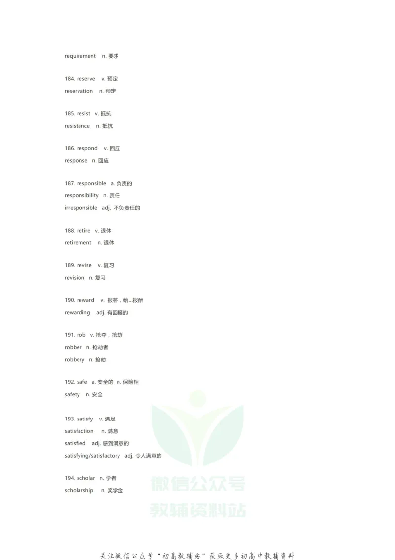 词性转换这247组重要单词变形，覆盖高中英语大小考试，考前必须过一遍！_高中全科精选资料包_英语精选资料包_资料干货