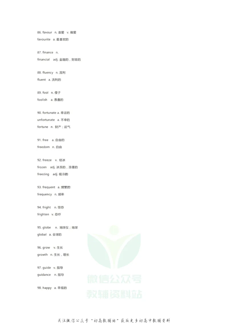 词性转换这247组重要单词变形，覆盖高中英语大小考试，考前必须过一遍！_高中全科精选资料包_英语精选资料包_资料干货