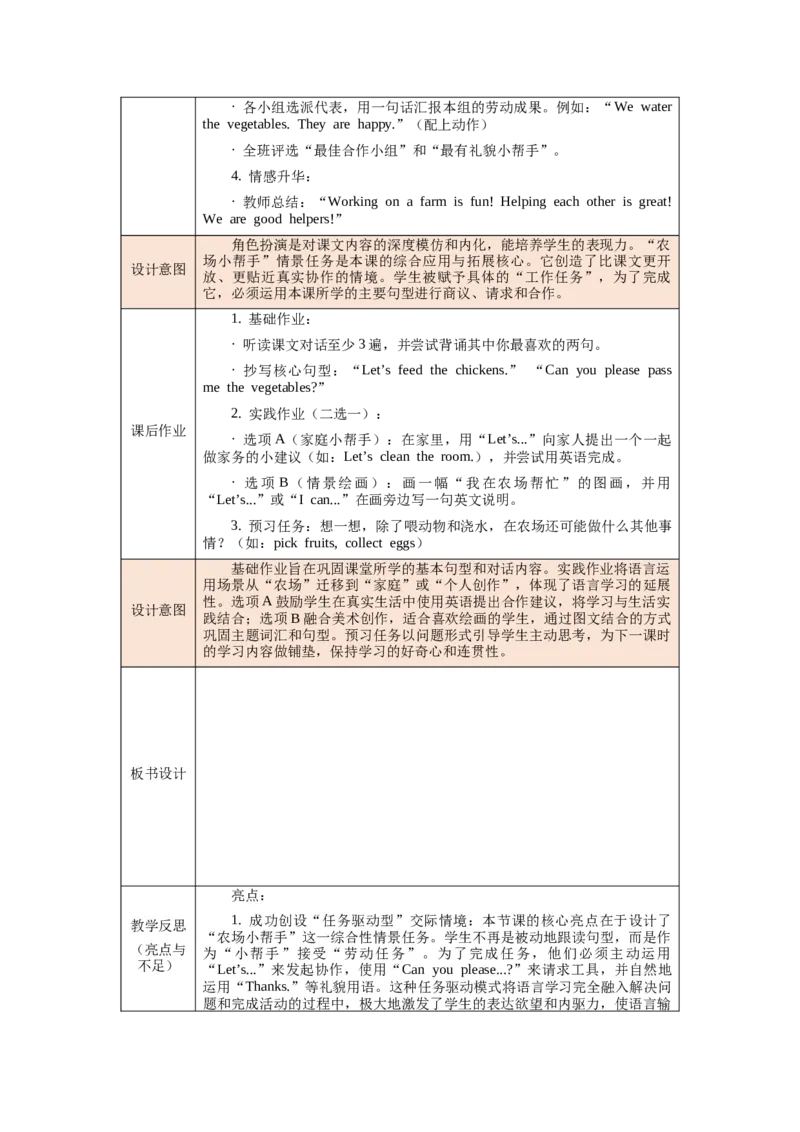 四下Unit6Onthefarm单元整体教学设计_00单元整体教学设计完整版