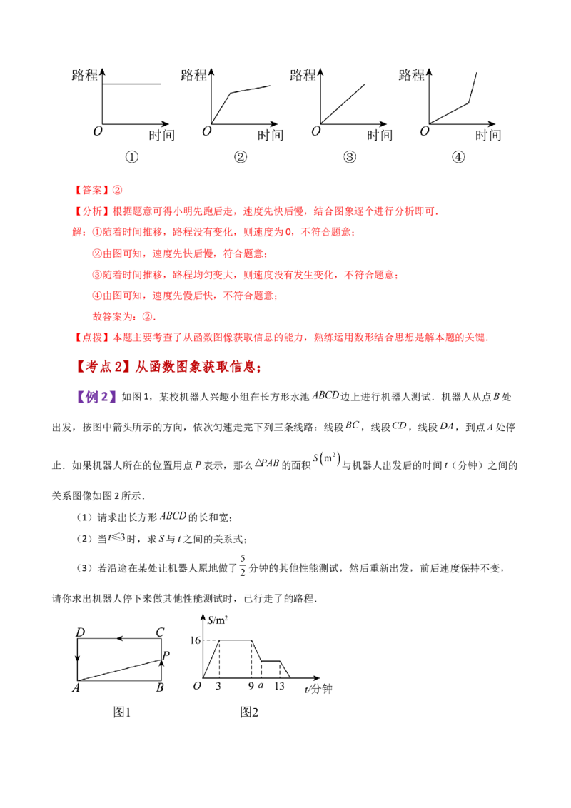 专题19.4函数的图象（知识梳理与考点分类讲解）-（人教版）_初中数学_八年级数学下册（人教版）_专题突破练习-V4