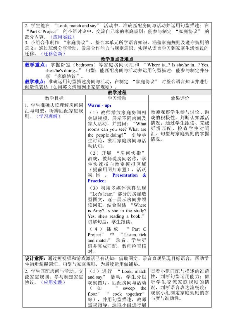 Unit2FamilyRules_00上课课件PPT+教案第十套完整版_教案