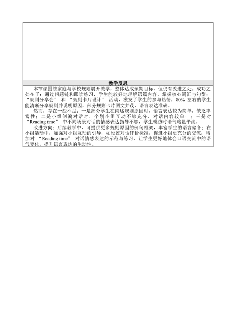 Unit2FamilyRules_00上课课件PPT+教案第十套完整版_教案