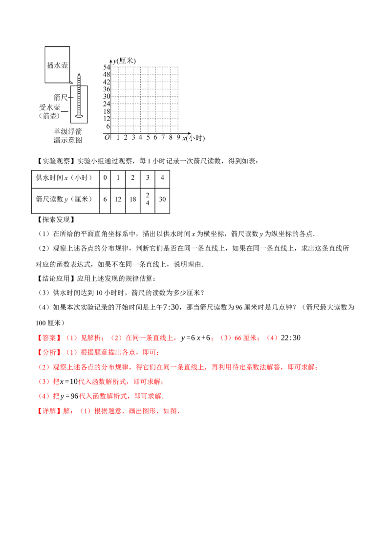 专题19.5一次函数的应用（十大题型）（举一反三）（人教版）（教师版）_初中数学_八年级数学下册（人教版）_母题专项-U66_2025版