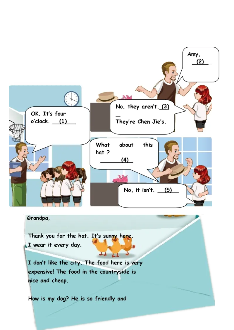 人教版小学英语四年级下册期末测试卷及答案_期中+期末-K152_老试卷汇总_PEP四年级英语下册期末试题18份