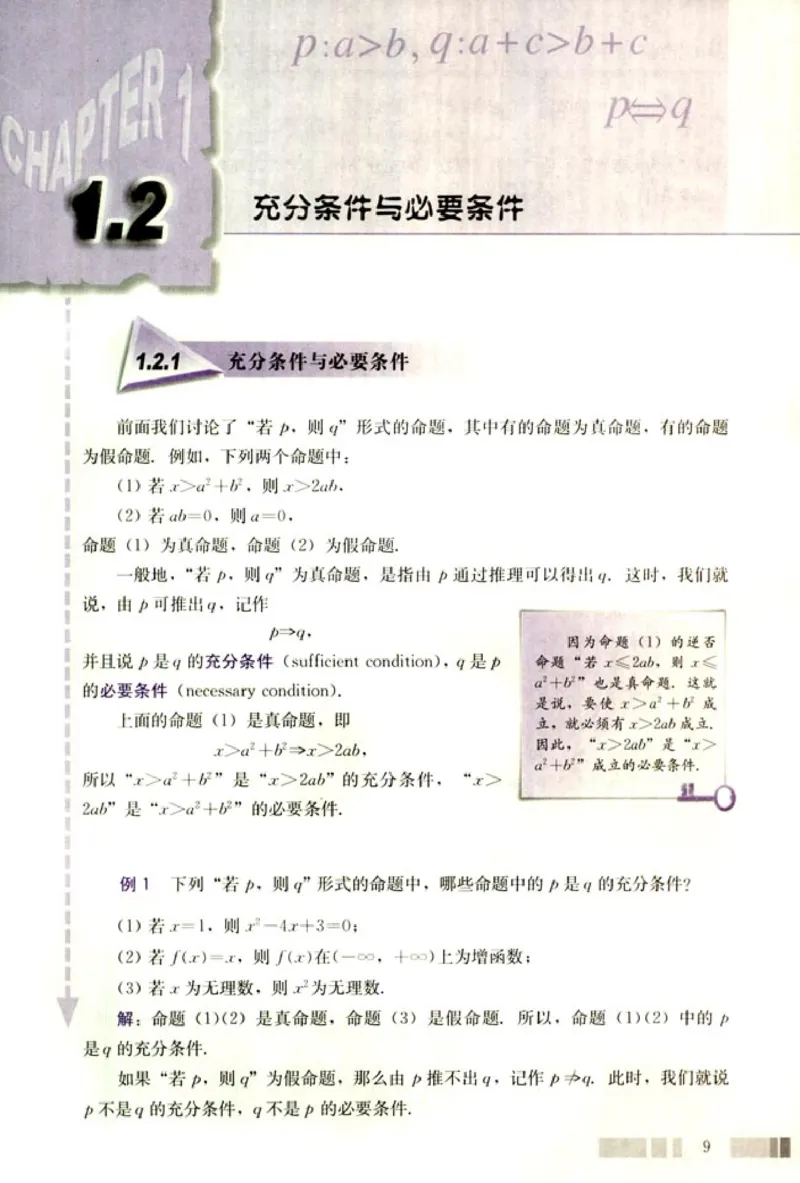 高中数学A版选修2-1逻辑圆锥曲线空间向量_高中课本电子全科人教版语数英政历地物化生必修选修全套课本PPT_高中数学A版