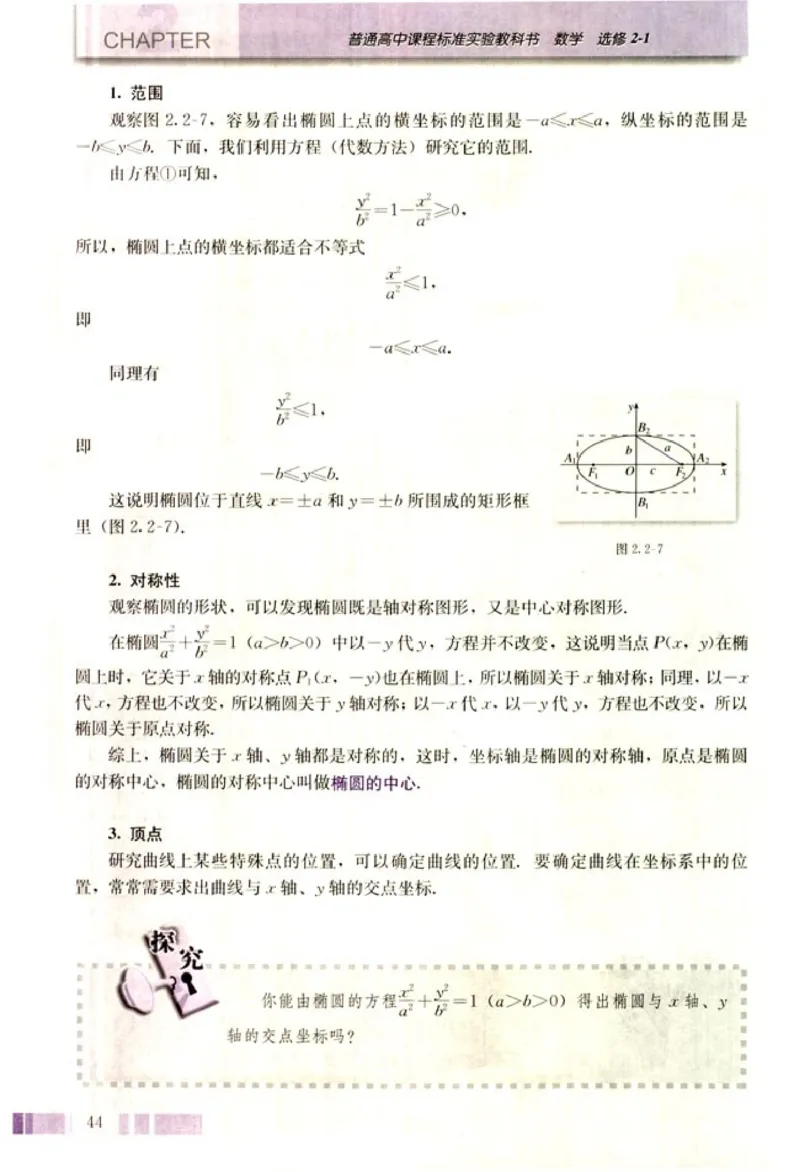 高中数学A版选修2-1逻辑圆锥曲线空间向量_高中课本电子全科人教版语数英政历地物化生必修选修全套课本PPT_高中数学A版