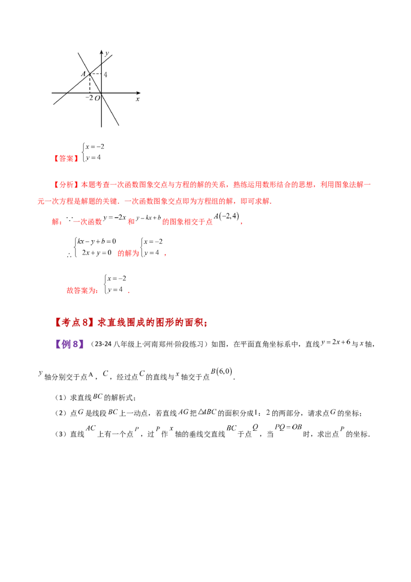 专题19.16一次函数与方程、不等式（知识梳理与考点分类讲解）-（人教版）_初中数学_八年级数学下册（人教版）_专题突破练习-V4