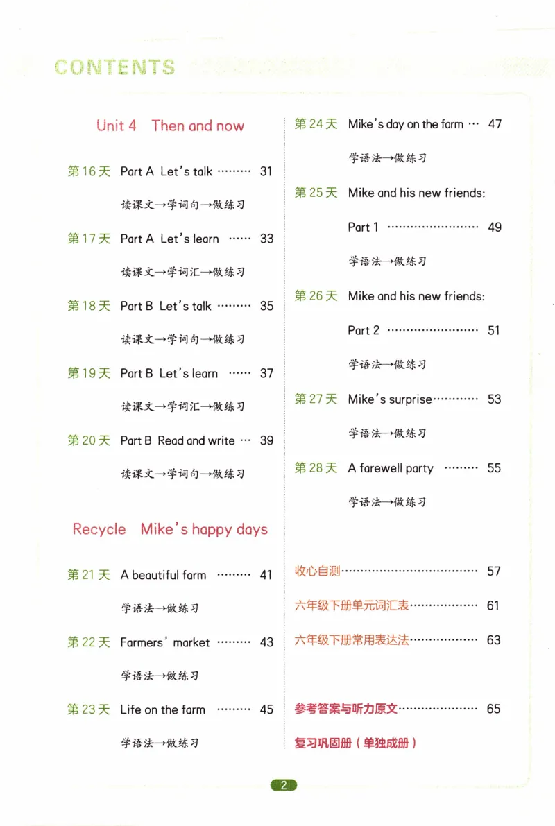 26春《一本预备六年级下册》人教PEP版英语_21练习题+试卷合集多套完整版_-26春《预备新学期》