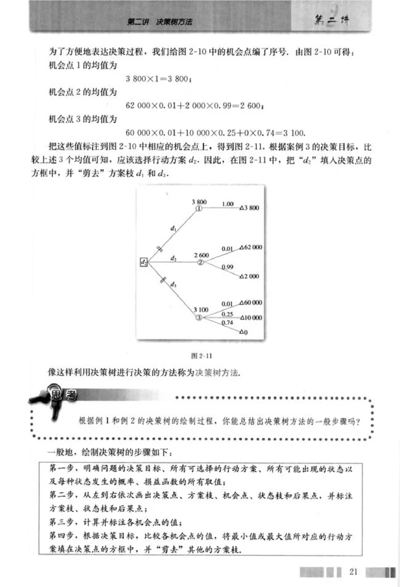 高中数学A版选修4-9风险与决策_高中课本电子全科人教版语数英政历地物化生必修选修全套课本PPT_高中数学A版
