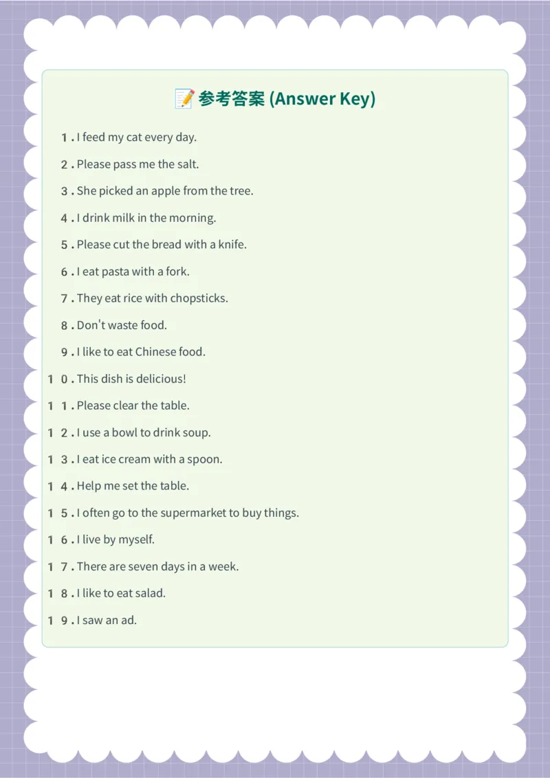 造句_15单词练习（释义、默写、挖空、造句，全册）_unit6