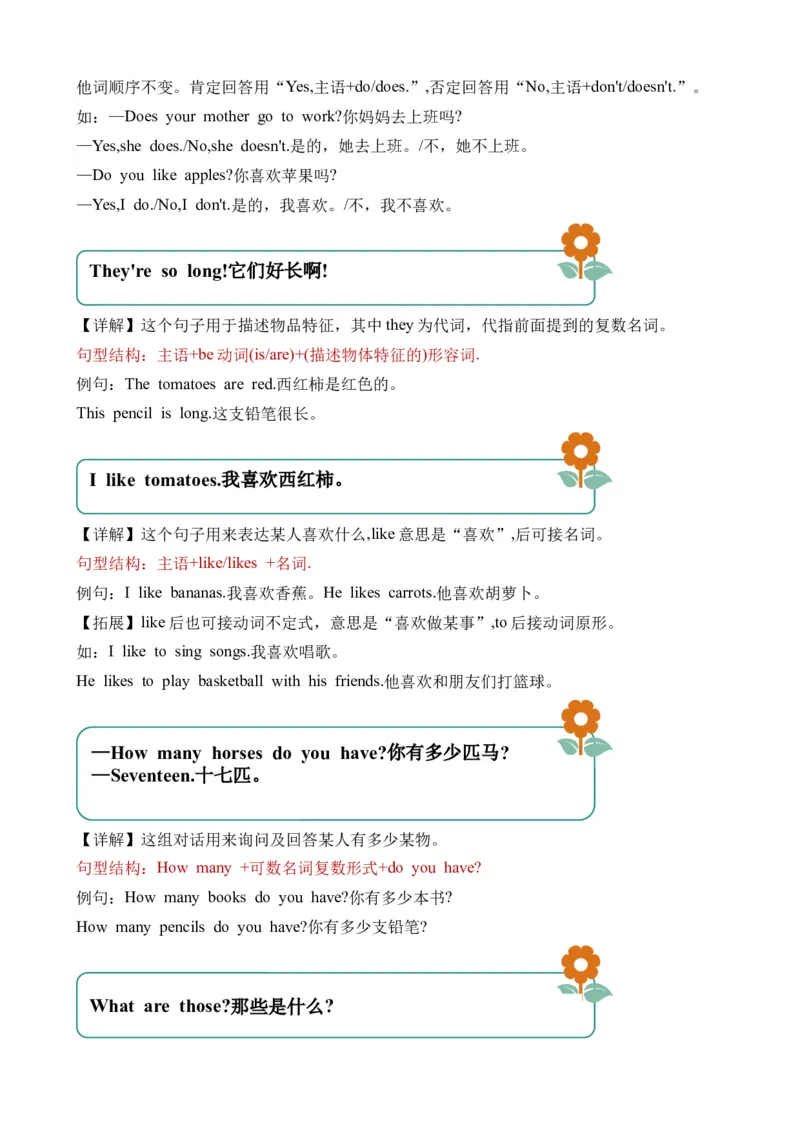 Unit4语法（知识清单）（人教PEP版）_单元复习专项-K50_2024版