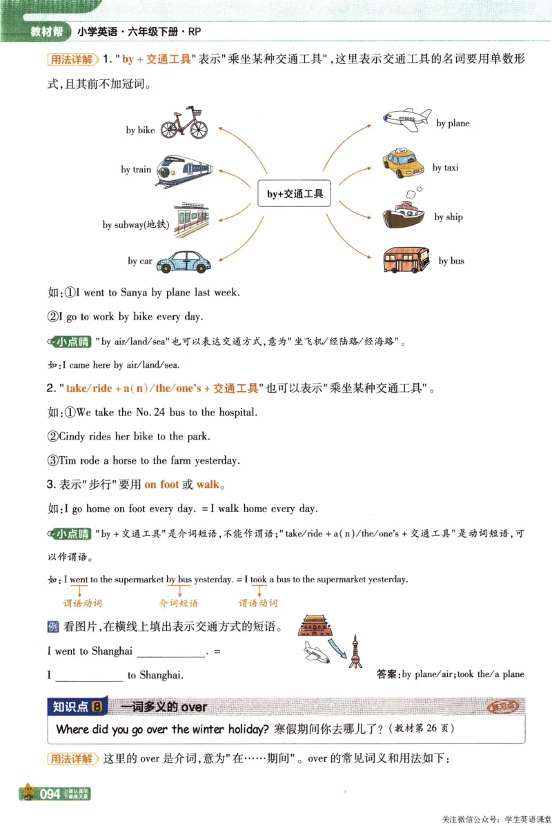 2026春《教材帮》人教英语PEP6下_21练习题+试卷合集多套完整版_-26春《教材帮》_3-6下册_26春六下新课预习英语