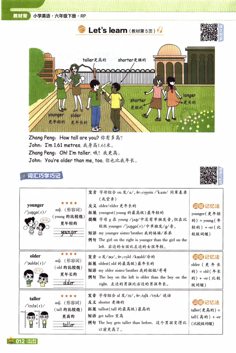 2026春《教材帮》人教英语PEP6下_21练习题+试卷合集多套完整版_-26春《教材帮》_3-6下册_26春六下新课预习英语