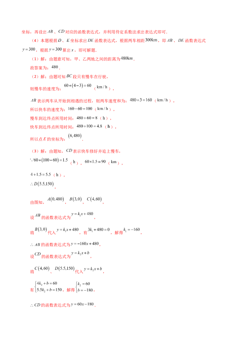 专题19.13一次函数（分层练习）（培优练）-（人教版）_初中数学_八年级数学下册（人教版）_专题突破练习-V4