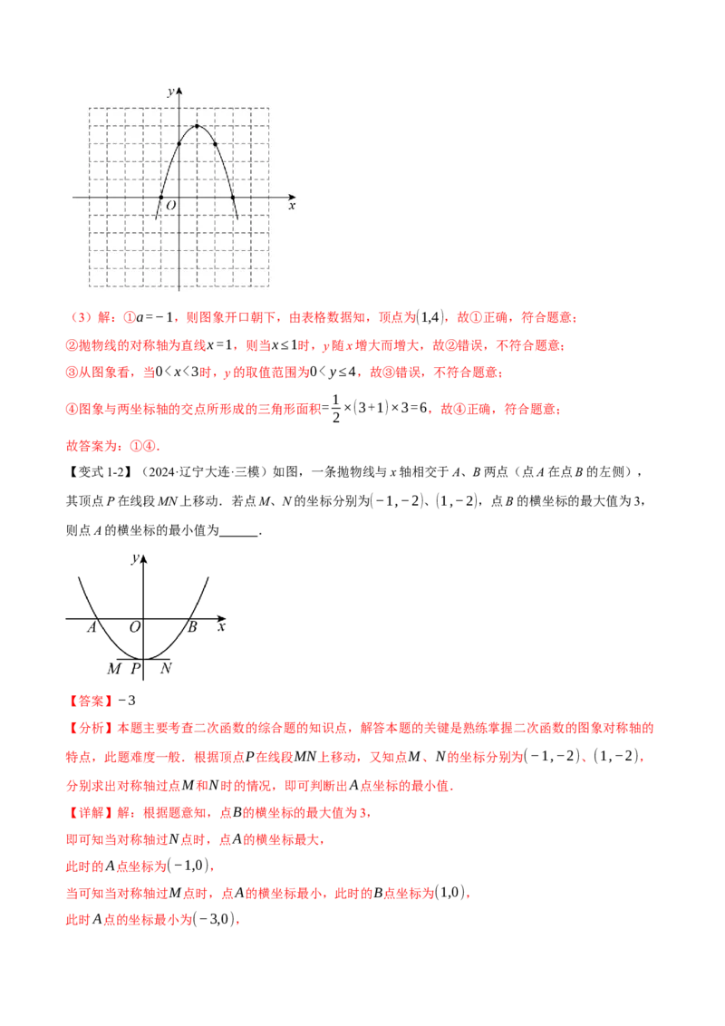 专题22.3二次函数的图象和性质（二）（举一反三讲义）（教师版）_初中数学_九年级数学上册（人教版）_母题专项-U66_2026版