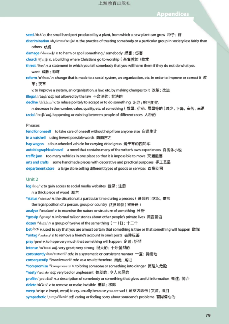 沪教版英语选修第二册高清教材_高中课本电子全科人教版语数英政历地物化生必修选修全套课本PPT_高中全套_全部版本&bull;高中英语电子课本_沪教版高中英语电子课本