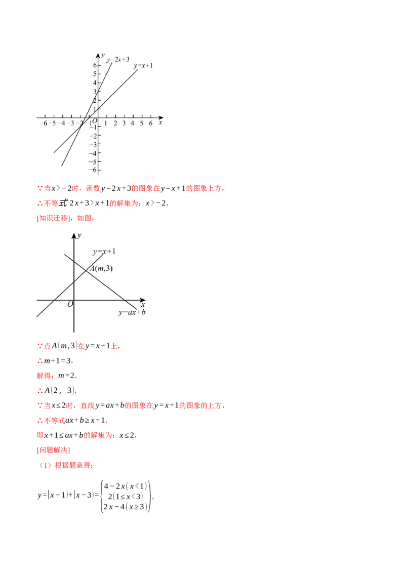 专题19.4一次函数与方程、不等式之间的关系（十大题型）（举一反三）（人教版）（教师版）_初中数学_八年级数学下册（人教版）_母题专项-U66_2025版