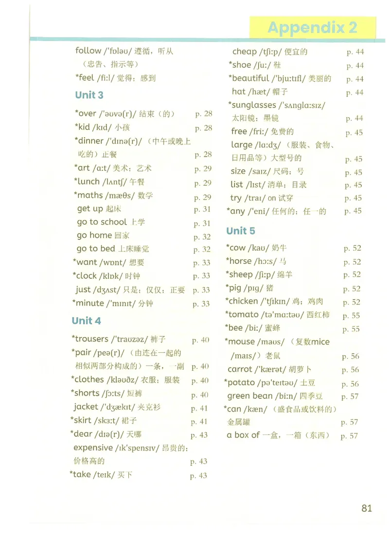 2026春季人教版四年级下册英语教材彩色版_02高清PDF（核对版本）