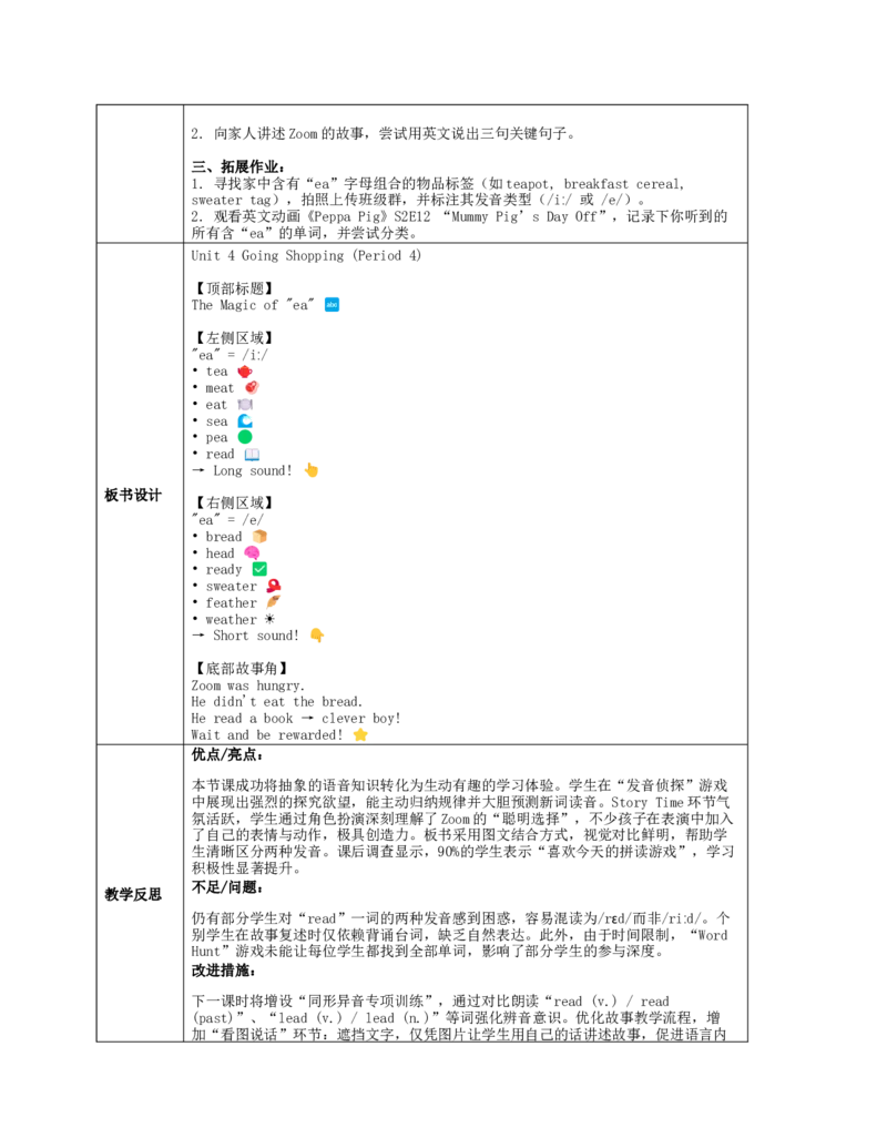 《Unit4GoingShopping》第4课时教案_00教案完整版_全册教案_第4单元教案