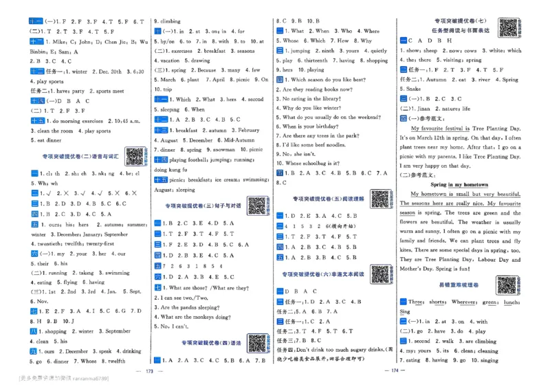 5下英语学霸提优大试卷人教_21练习题+试卷合集多套完整版_-26春《学霸提优大试卷》_5年级下册