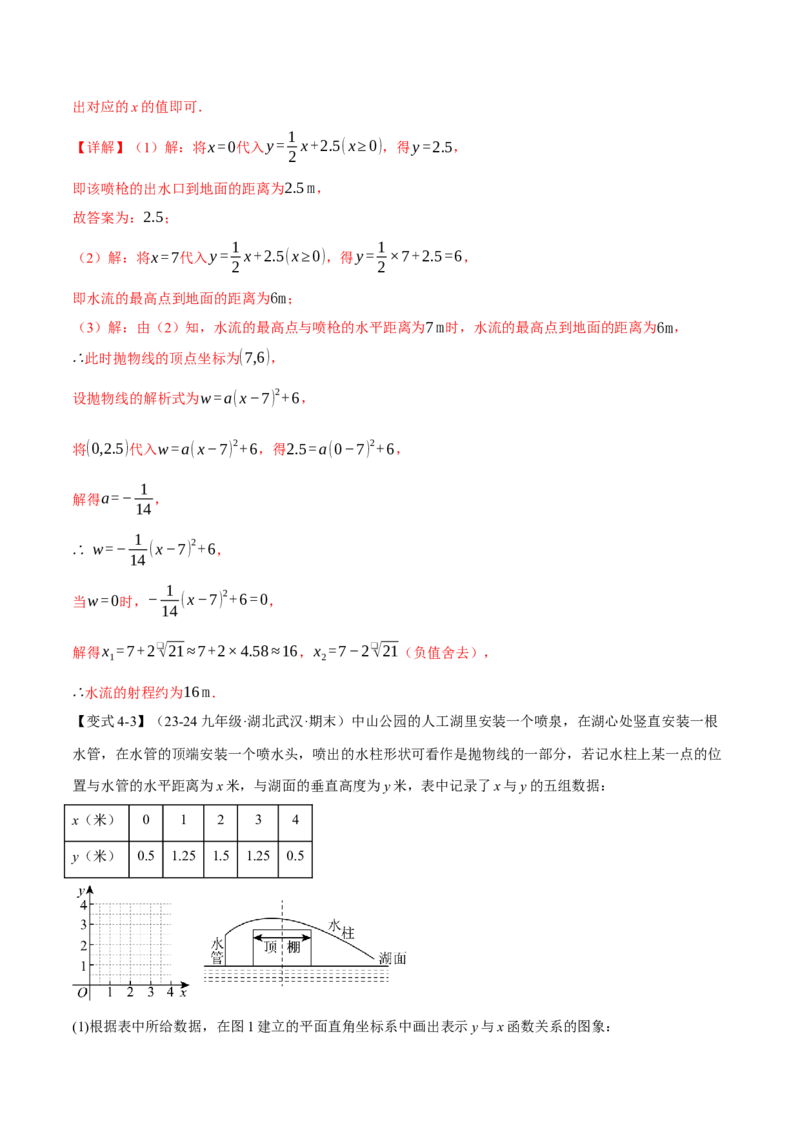专题22.5实际问题与二次函数（十大题型）（举一反三）（人教版）（教师版）_初中数学_九年级数学上册（人教版）_母题专项-U66_2025版