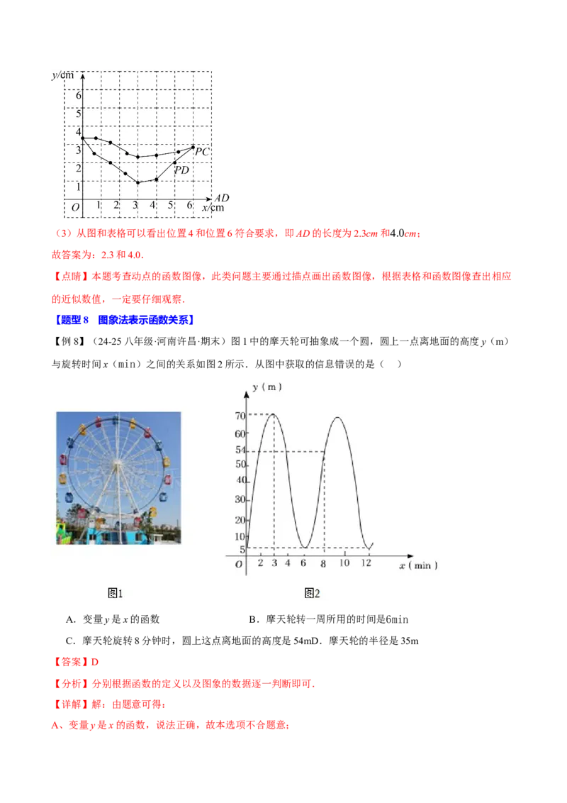 专题19.1函数（十大题型）（举一反三）（人教版）（教师版）_初中数学_八年级数学下册（人教版）_母题专项-U66_2025版