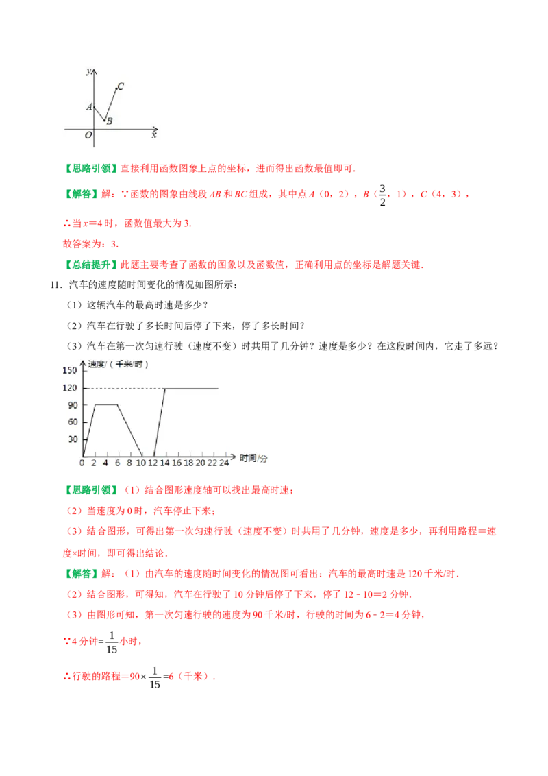 专题20一次函数重点题型函数图像信息题（教师版）_初中数学_八年级数学下册（人教版）_专题训练+提分专项训练-V6