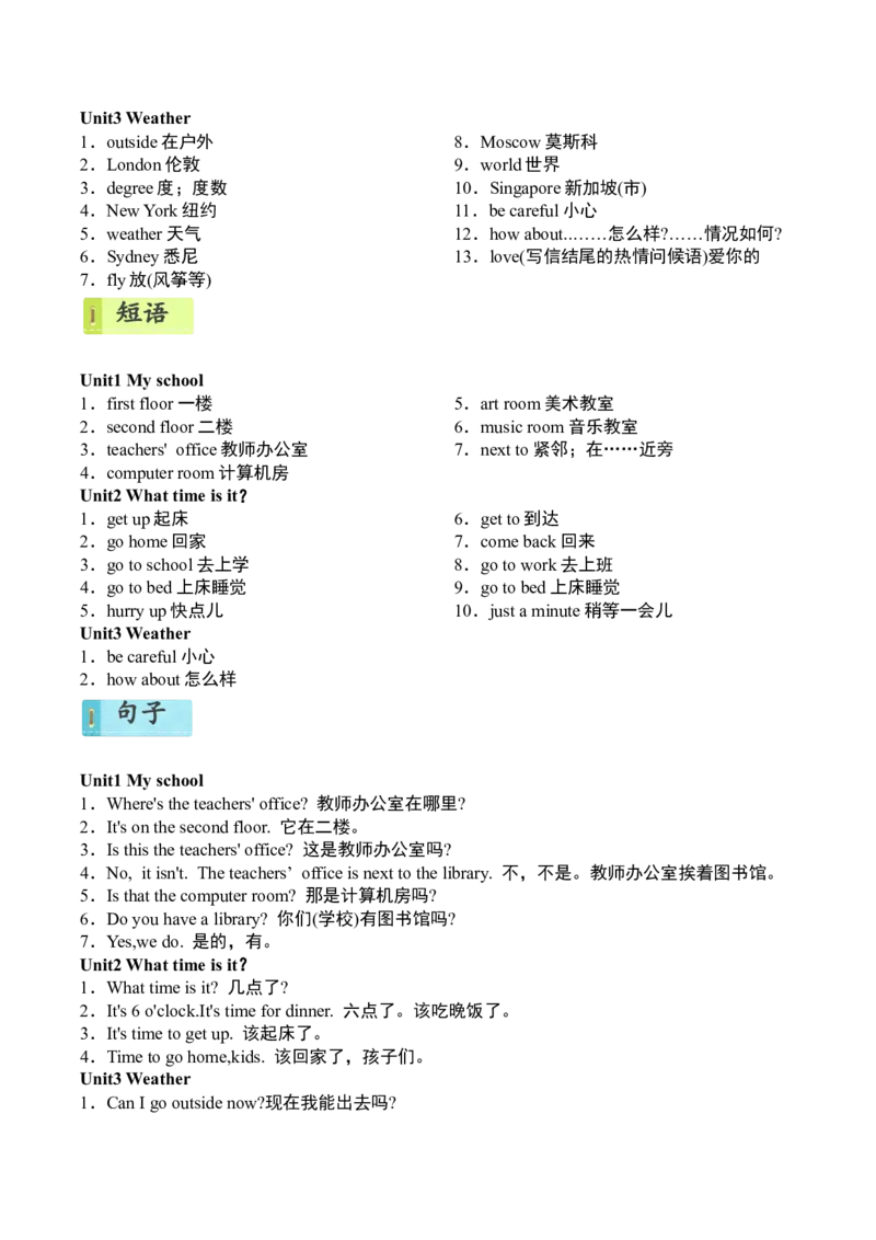 期中模拟提升听力专项_听力专项练习-T4_2025版_期中模拟提升听力专项-2024-2025学年小学英语四年级下册听力专项系列（人教PEP版）