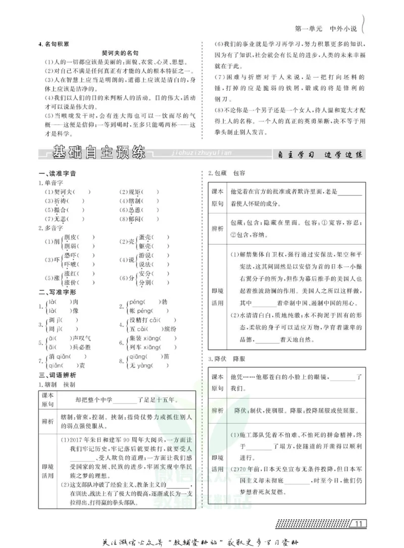名师同步导学语文人教版必修5_名师同步导学_高中语文