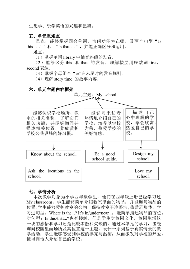 Unit1Myschool(单元解读）-（人教PEP版）_单元解读