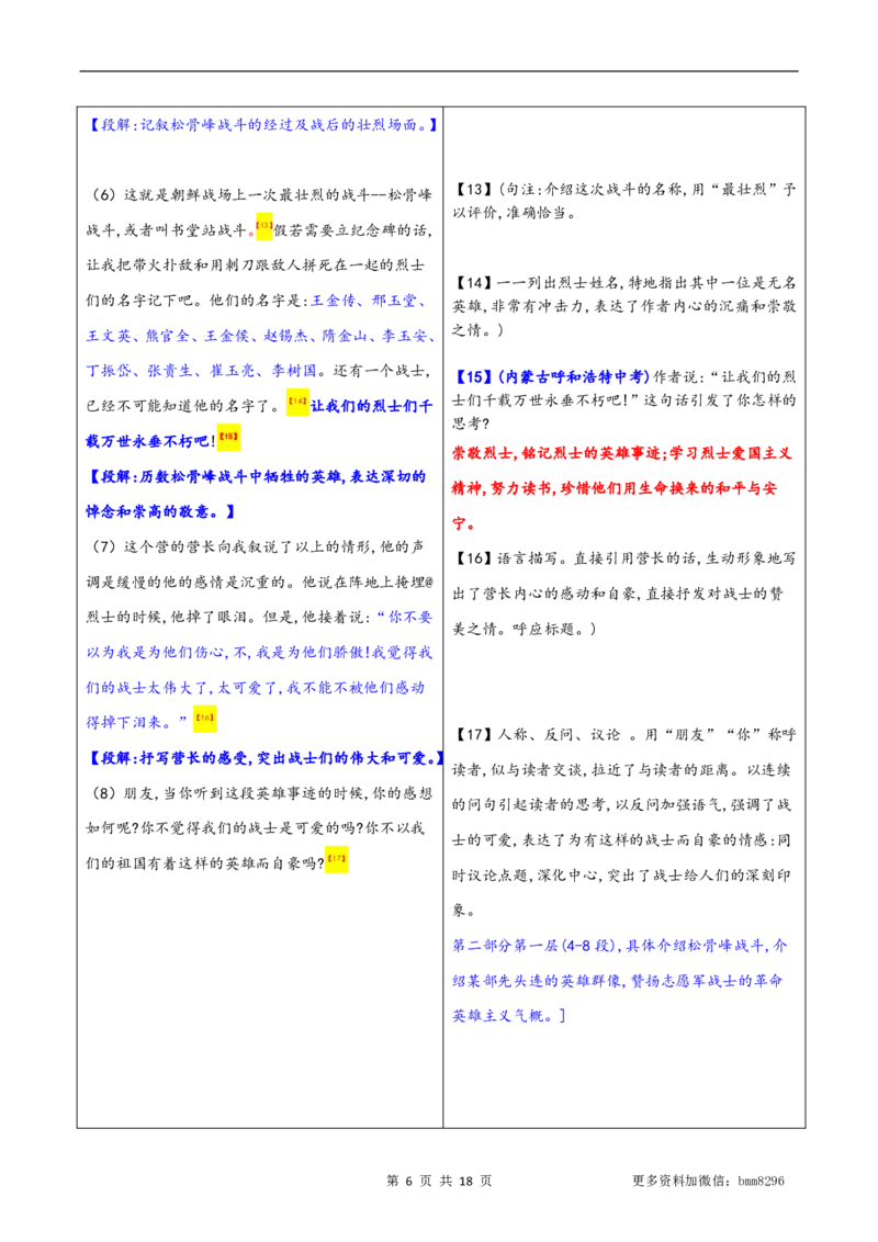 第07讲《谁是最可爱的人》_新人教版七下语文学习资料包_9.寒假预习课讲义+作业练习_七下语文寒假预习课