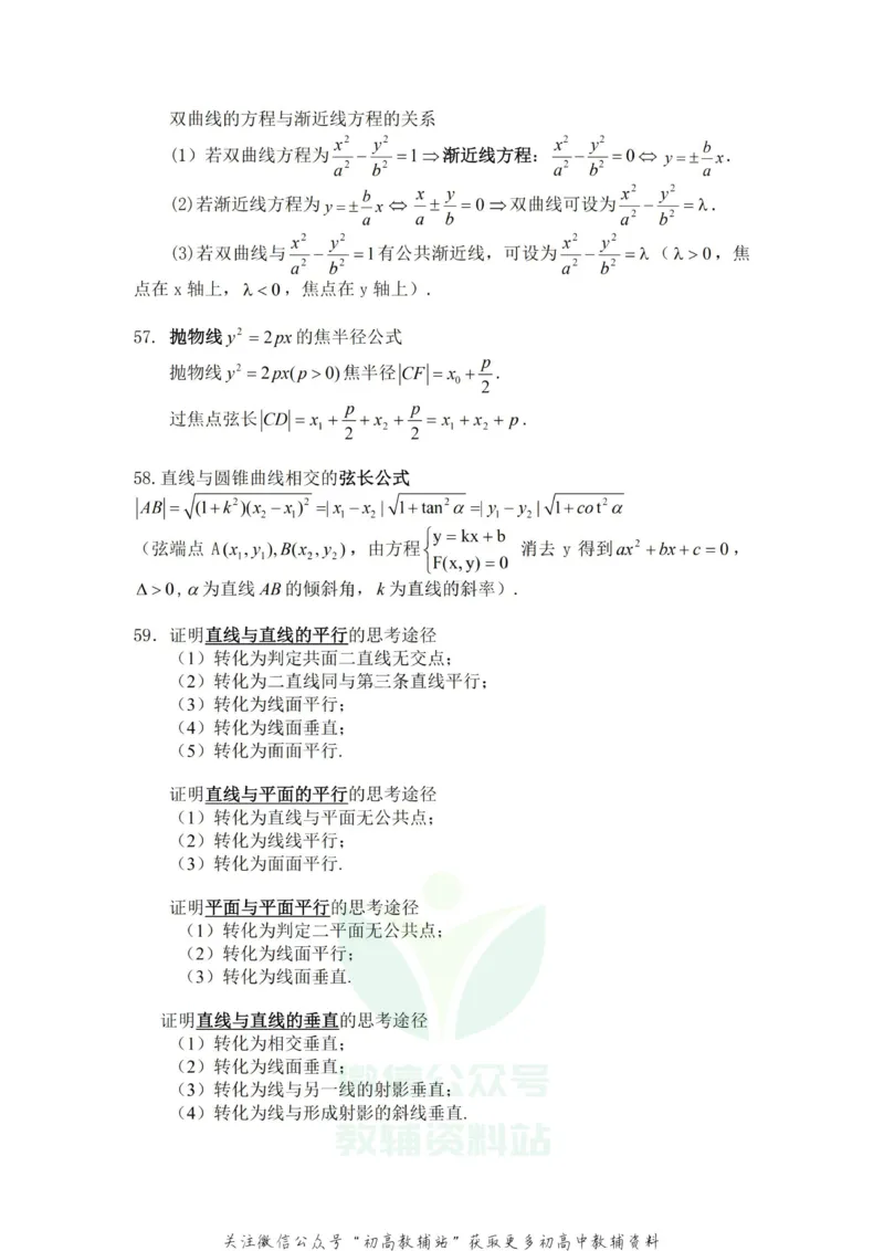 高中数学常用公式及常用理论(非常有用)_高中全科精选资料包_数学精选资料包_资料干货