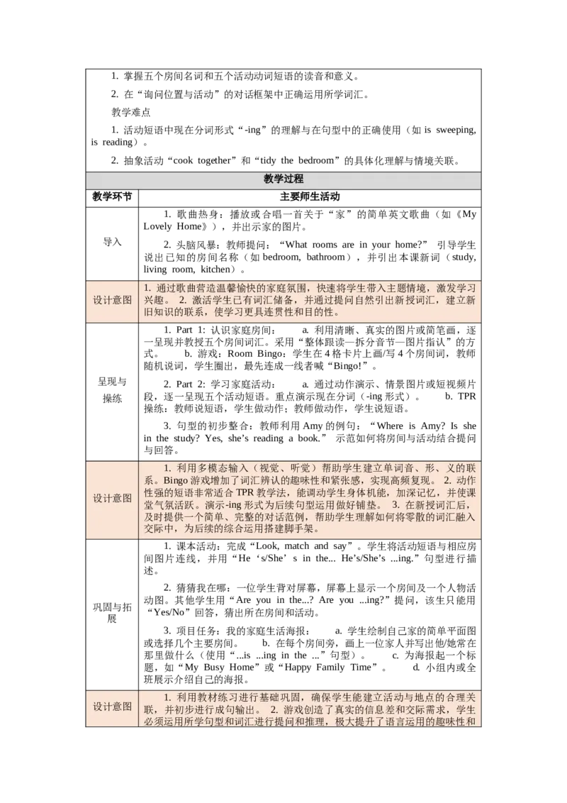 四下Unit2Familyrules单元整体教学设计_00单元整体教学设计完整版