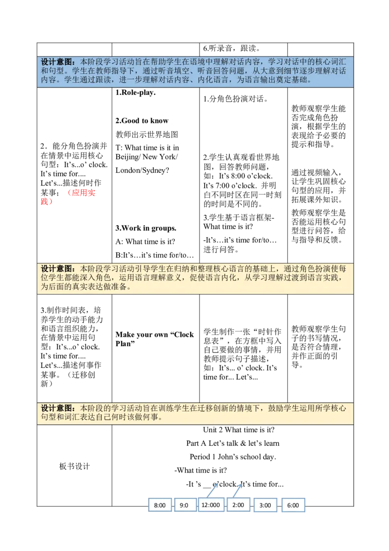 Unit2Whattimeisit？大单元整体教学设计_大单元整体教学设计