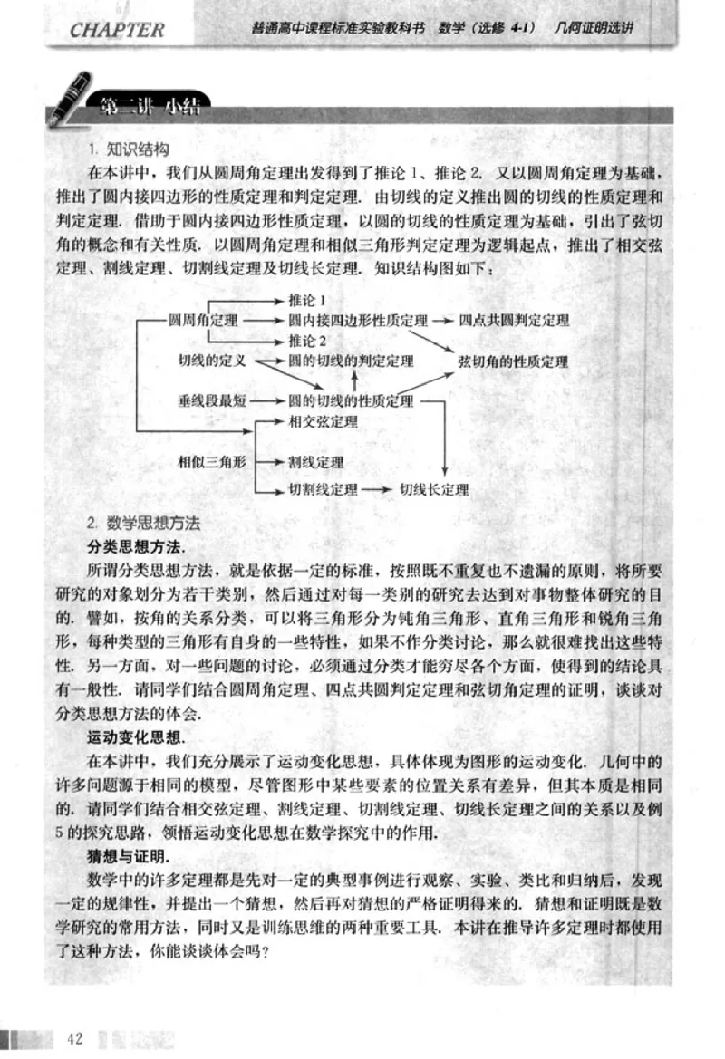 高中数学A版选修4-1几何证明选讲_高中课本电子全科人教版语数英政历地物化生必修选修全套课本PPT_高中数学A版