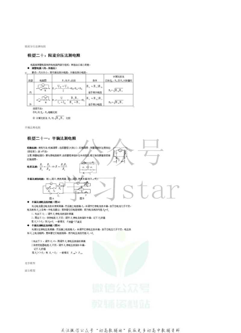 高中物理的24个经典大题模型_高中全科精选资料包_物理精选资料包_资料干货