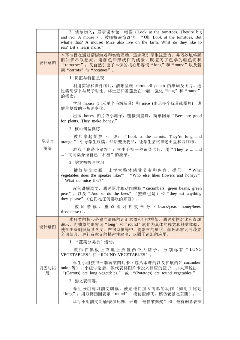 四下Unit5Farmsandus单元整体教学设计_00单元整体教学设计完整版