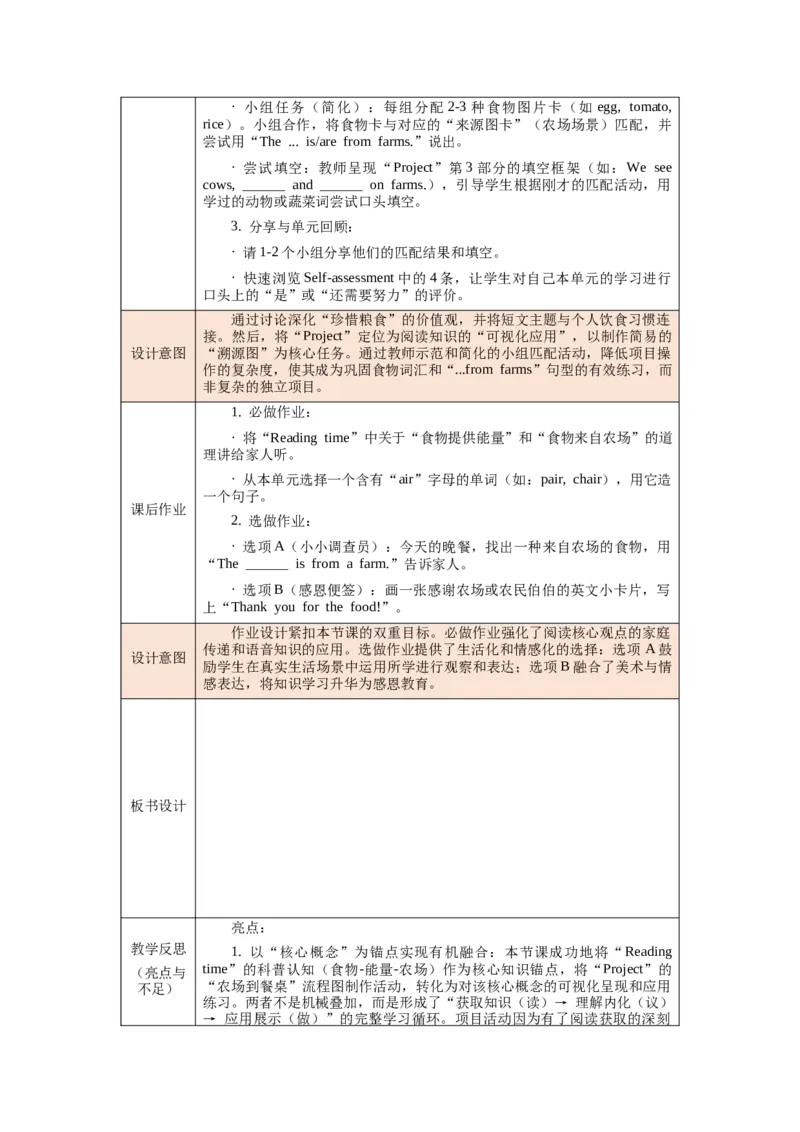 四下Unit5Farmsandus单元整体教学设计_00单元整体教学设计完整版