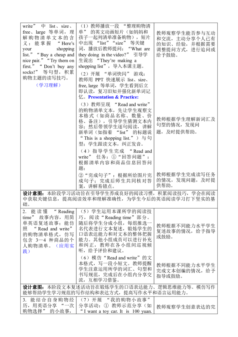 Unit4Goingshopping_00上课课件PPT+教案第十套完整版_教案