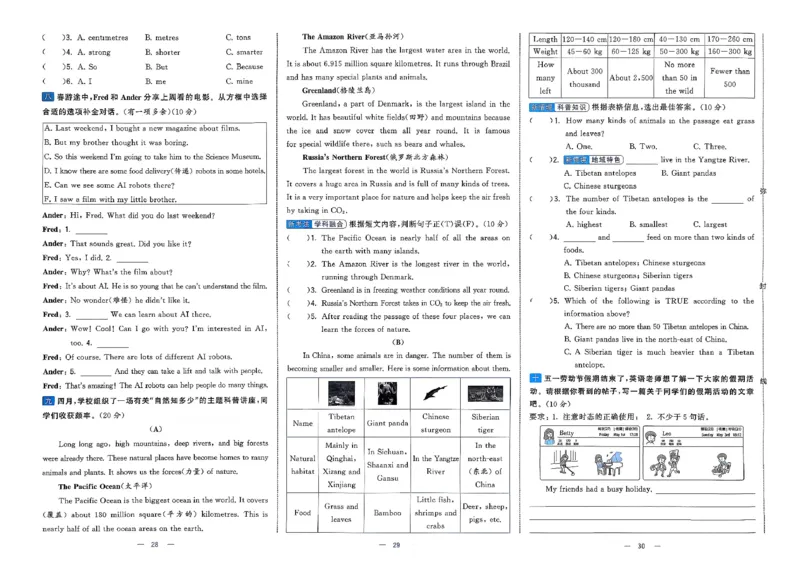 6下英语学霸提优大试卷人教_21练习题+试卷合集多套完整版_-26春《学霸提优大试卷》_6年级下册