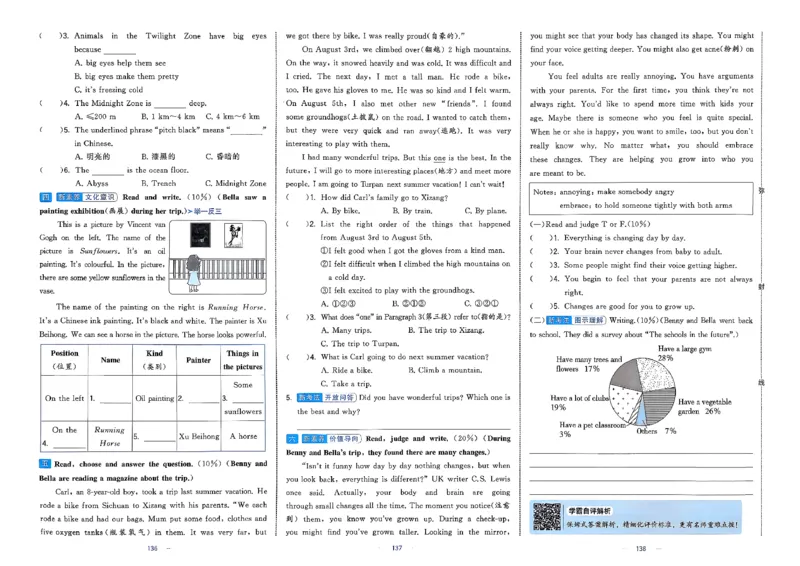 6下英语学霸提优大试卷人教_21练习题+试卷合集多套完整版_-26春《学霸提优大试卷》_6年级下册