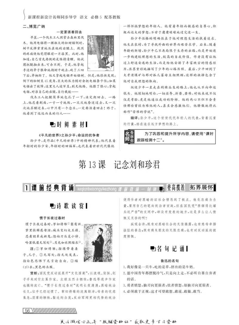 名师同步导学语文苏教版必修5_名师同步导学_高中语文