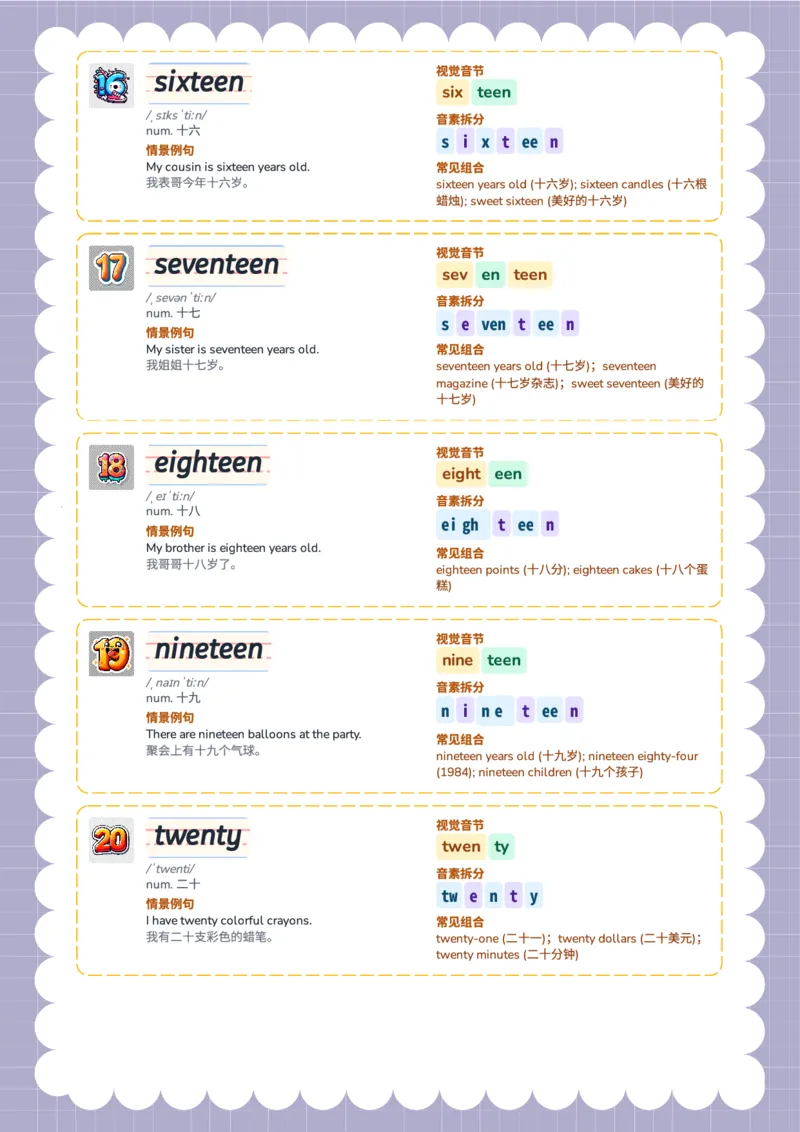 单词表2.0_15单词练习（释义、默写、挖空、造句，全册）_数词