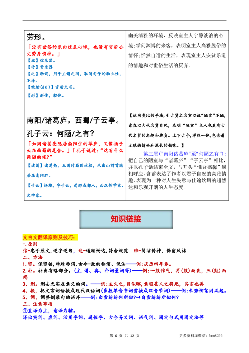 第17.1讲《陋室铭》_新人教版七下语文学习资料包_9.寒假预习课讲义+作业练习_七下语文寒假预习课