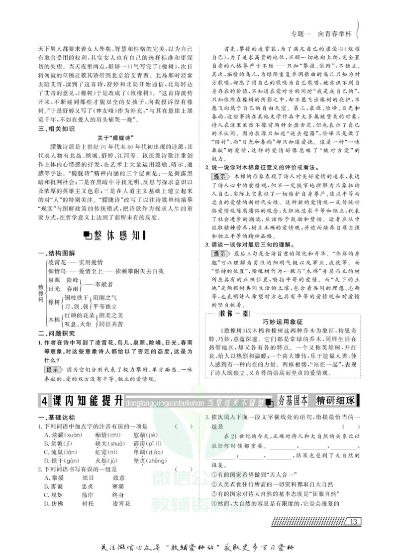名师同步导学语文苏教版必修1_名师同步导学_高中语文