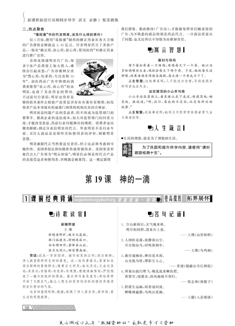 名师同步导学语文苏教版必修1_名师同步导学_高中语文