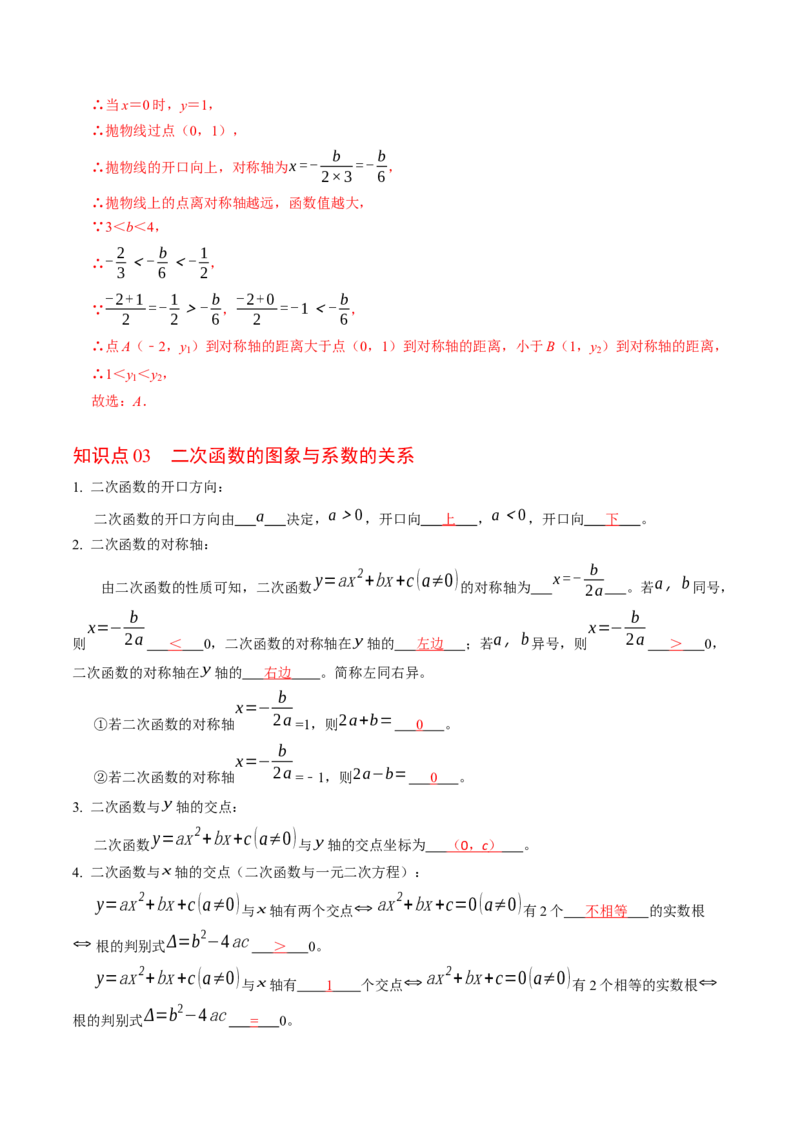 专题22.6二次函数的图象与性质（5）（高效培优讲义）（教师版）_初中数学_九年级数学上册（人教版）_同步讲义-U18_2026版