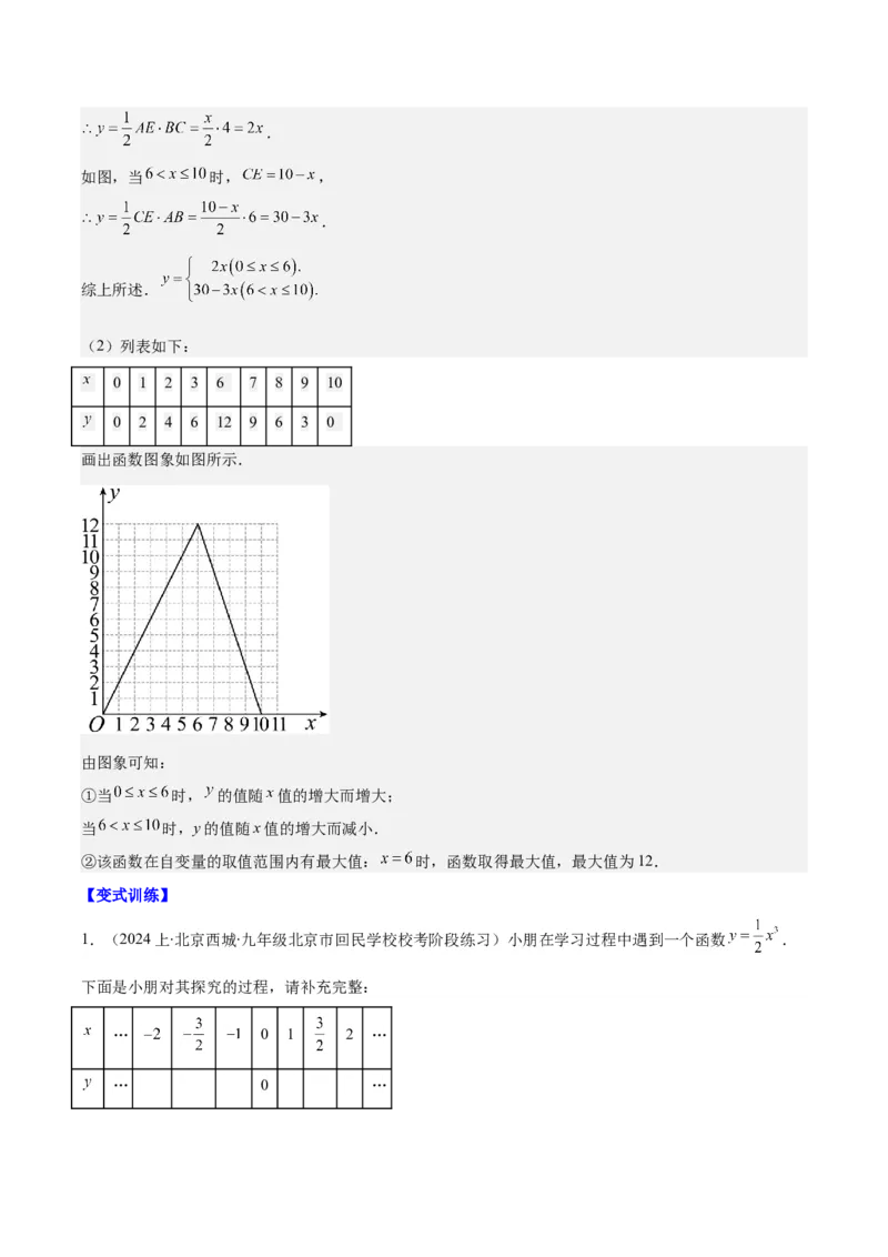 专题19.1变量与函数之七大考点(教师版)_初中数学_八年级数学下册（人教版）_重难点专题提优-V8