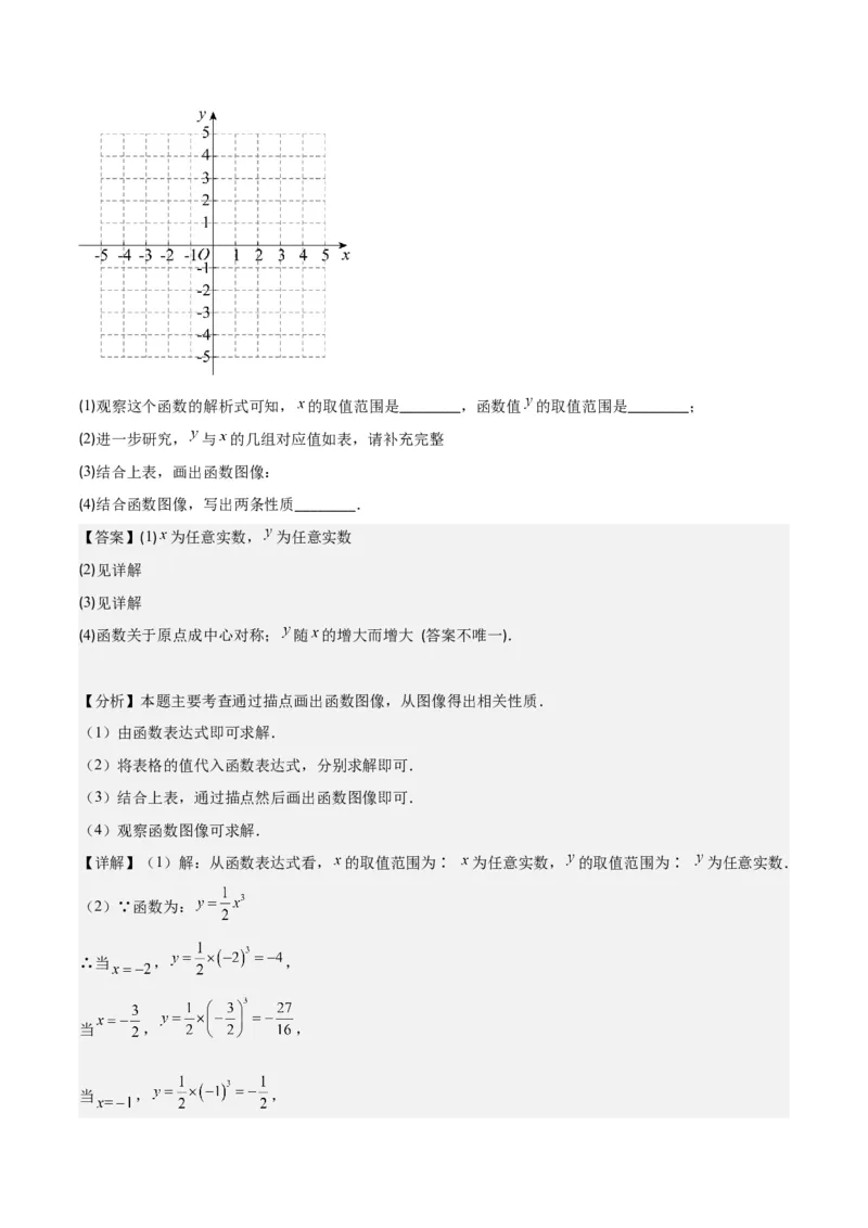 专题19.1变量与函数之七大考点(教师版)_初中数学_八年级数学下册（人教版）_重难点专题提优-V8