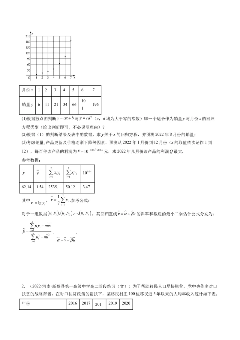 第03讲成对数据的统计分析(精讲）（学生版）_2.2025数学总复习_2023年新高考资料_一轮复习_2023新高考数学一轮复习（新教材新高考）